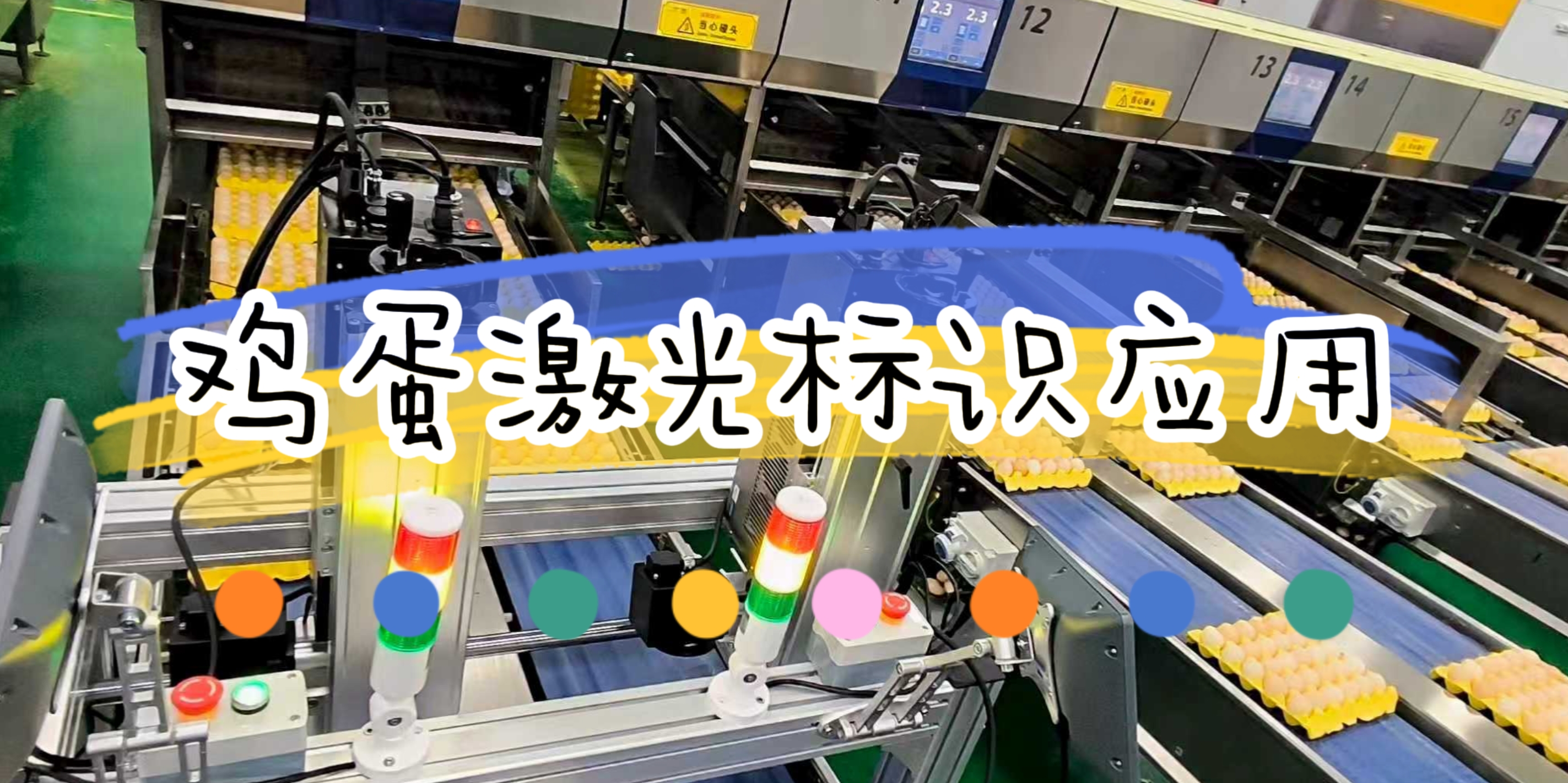 鸡蛋激光喷码批量应用